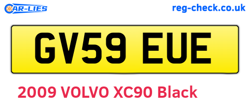 GV59EUE are the vehicle registration plates.