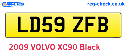 LD59ZFB are the vehicle registration plates.
