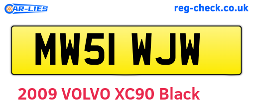 MW51WJW are the vehicle registration plates.