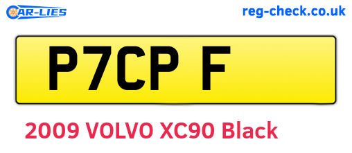 P7CPF are the vehicle registration plates.