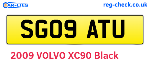 SG09ATU are the vehicle registration plates.