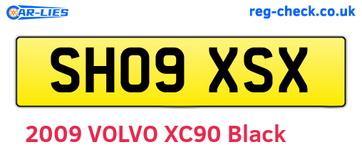 SH09XSX are the vehicle registration plates.