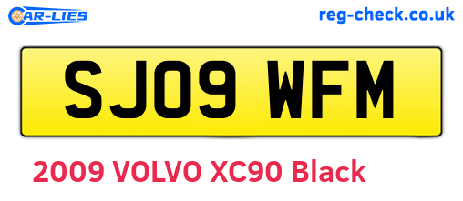SJ09WFM are the vehicle registration plates.