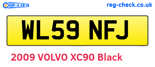 WL59NFJ are the vehicle registration plates.