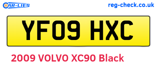 YF09HXC are the vehicle registration plates.