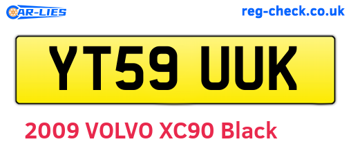 YT59UUK are the vehicle registration plates.