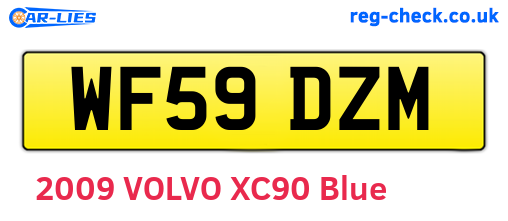 WF59DZM are the vehicle registration plates.