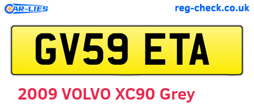 GV59ETA are the vehicle registration plates.