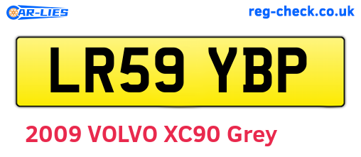 LR59YBP are the vehicle registration plates.