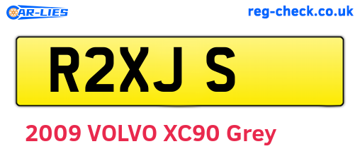 R2XJS are the vehicle registration plates.