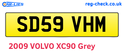 SD59VHM are the vehicle registration plates.