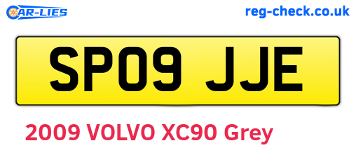SP09JJE are the vehicle registration plates.
