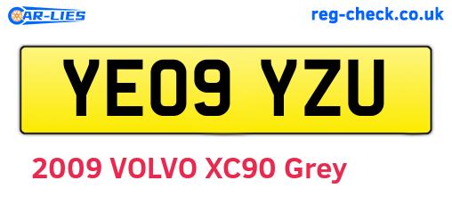 YE09YZU are the vehicle registration plates.