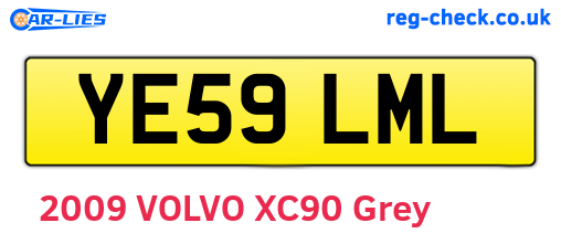 YE59LML are the vehicle registration plates.