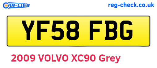 YF58FBG are the vehicle registration plates.