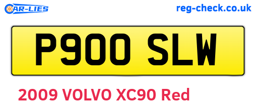 P900SLW are the vehicle registration plates.