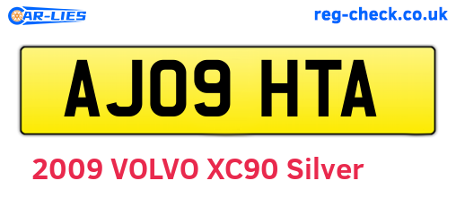 AJ09HTA are the vehicle registration plates.