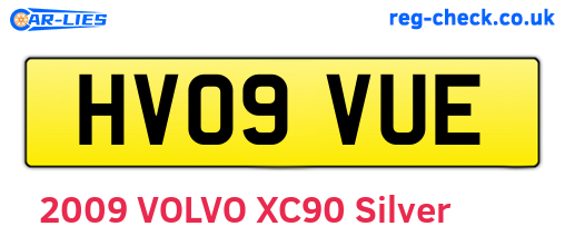HV09VUE are the vehicle registration plates.