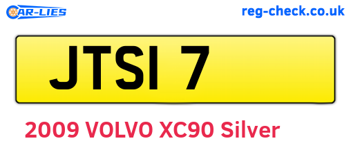 JTS17 are the vehicle registration plates.