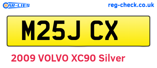 M25JCX are the vehicle registration plates.