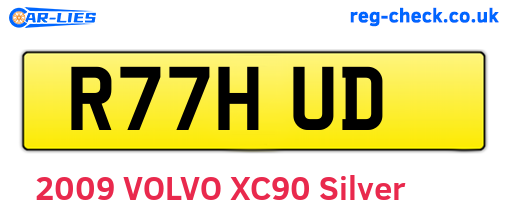 R77HUD are the vehicle registration plates.