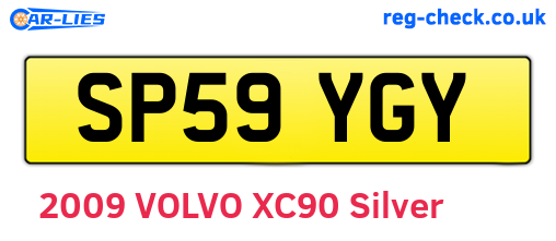 SP59YGY are the vehicle registration plates.
