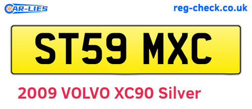 ST59MXC are the vehicle registration plates.