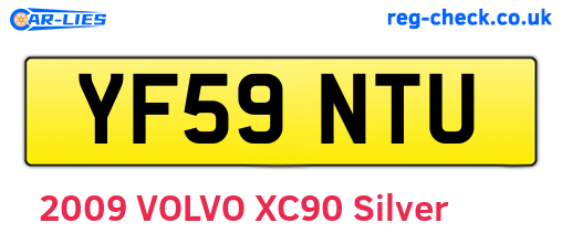 YF59NTU are the vehicle registration plates.