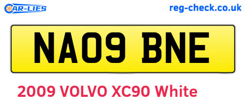 NA09BNE are the vehicle registration plates.