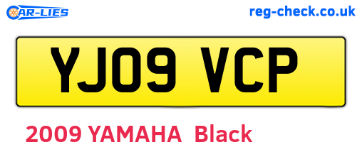 YJ09VCP are the vehicle registration plates.