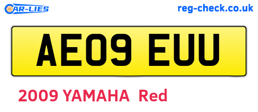 AE09EUU are the vehicle registration plates.