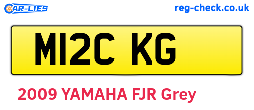 M12CKG are the vehicle registration plates.