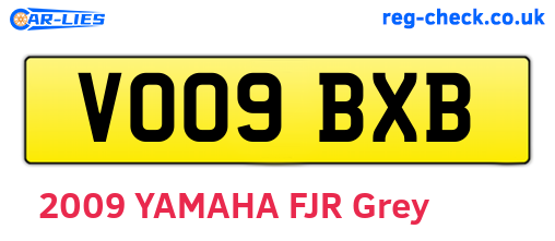 VO09BXB are the vehicle registration plates.