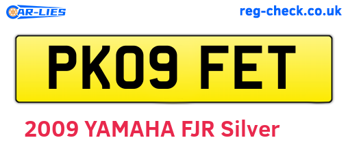 PK09FET are the vehicle registration plates.