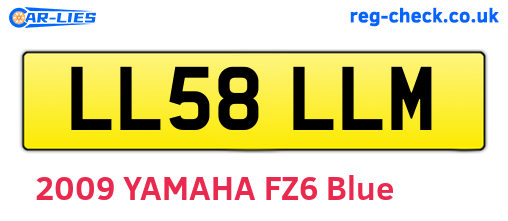 LL58LLM are the vehicle registration plates.
