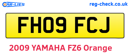 FH09FCJ are the vehicle registration plates.