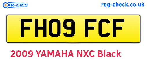 FH09FCF are the vehicle registration plates.