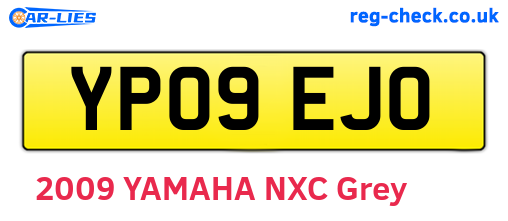 YP09EJO are the vehicle registration plates.