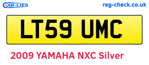LT59UMC are the vehicle registration plates.