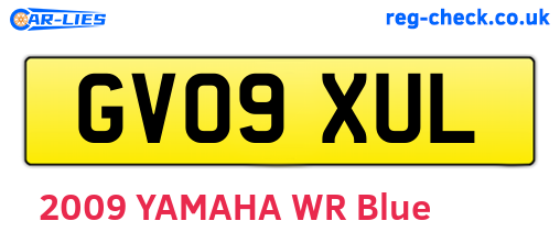 GV09XUL are the vehicle registration plates.