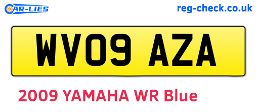 WV09AZA are the vehicle registration plates.