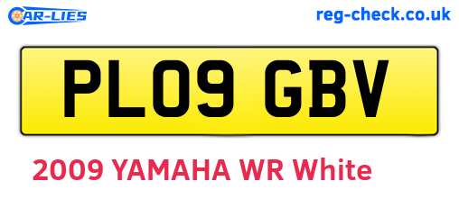 PL09GBV are the vehicle registration plates.