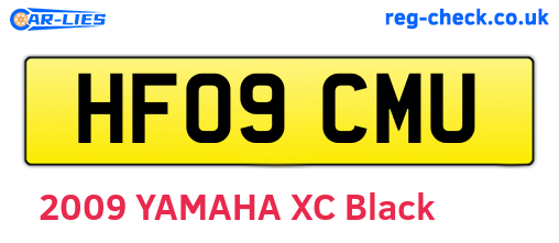 HF09CMU are the vehicle registration plates.