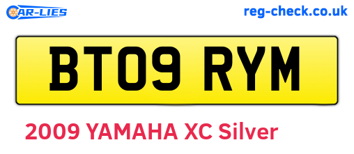 BT09RYM are the vehicle registration plates.