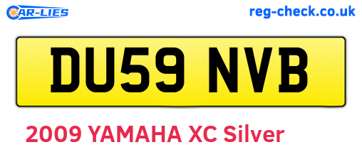 DU59NVB are the vehicle registration plates.