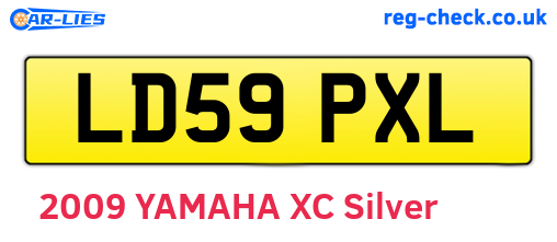 LD59PXL are the vehicle registration plates.