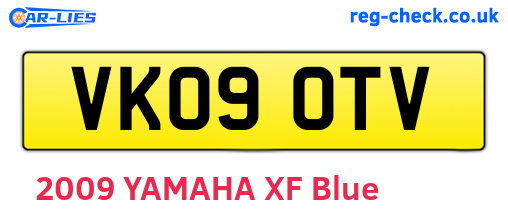 VK09OTV are the vehicle registration plates.