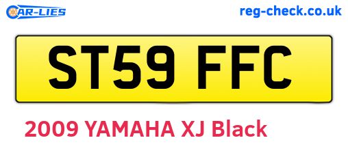 ST59FFC are the vehicle registration plates.