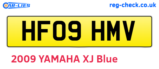 HF09HMV are the vehicle registration plates.