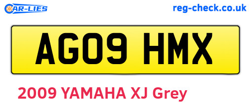 AG09HMX are the vehicle registration plates.